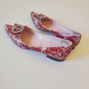 Nancy Nancy Geist NYC Pointy Toe Flats Size 37.5 US 7